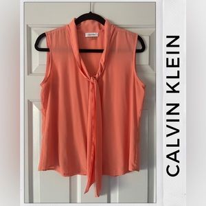 CK Calvin Klein Coral/Peachy Tone Top